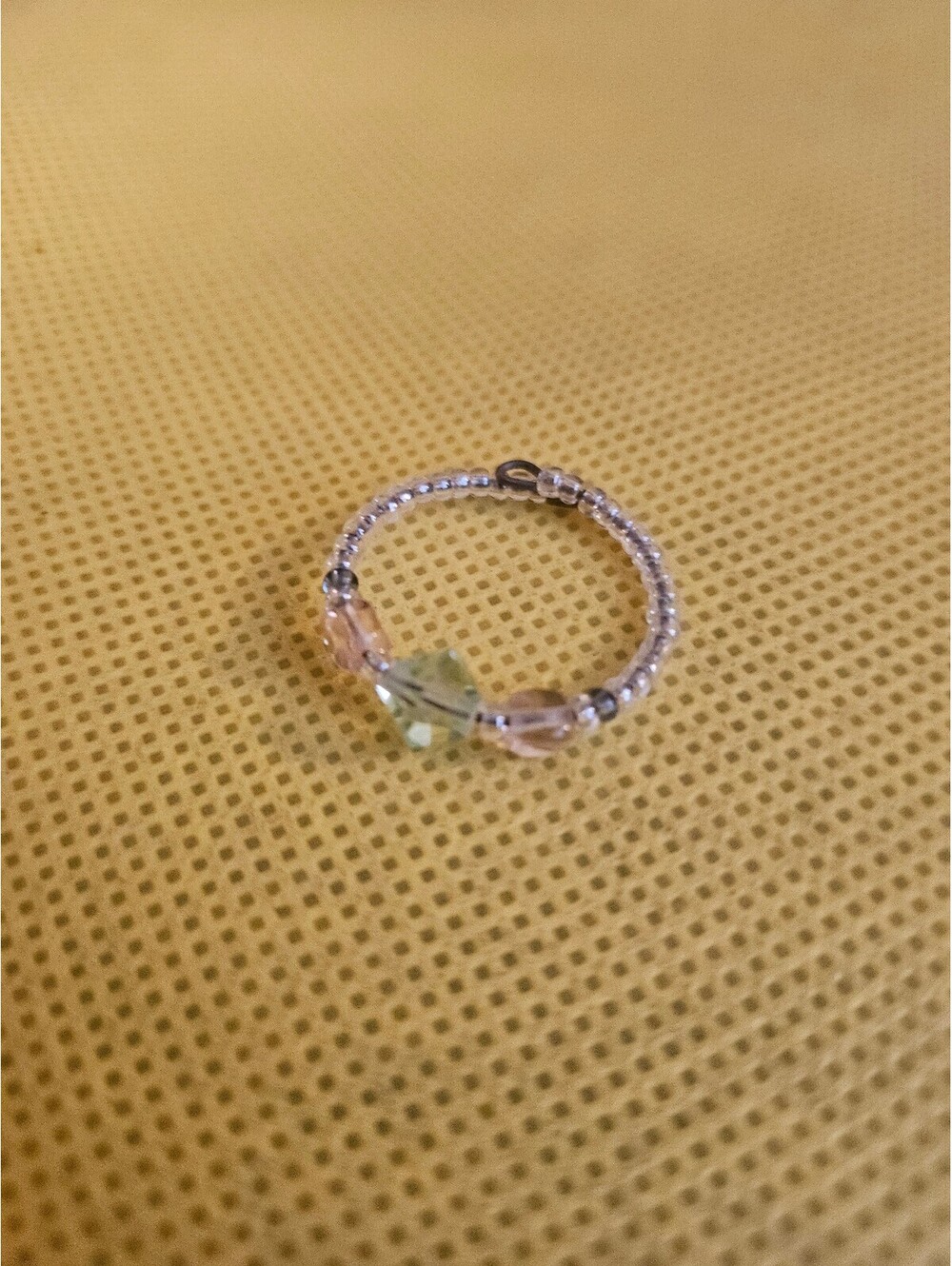 Beaded Ring - see pics - size and origin unknown - as shown